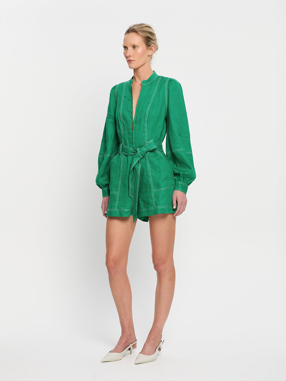 Ada Playsuit Emerald KIVARI