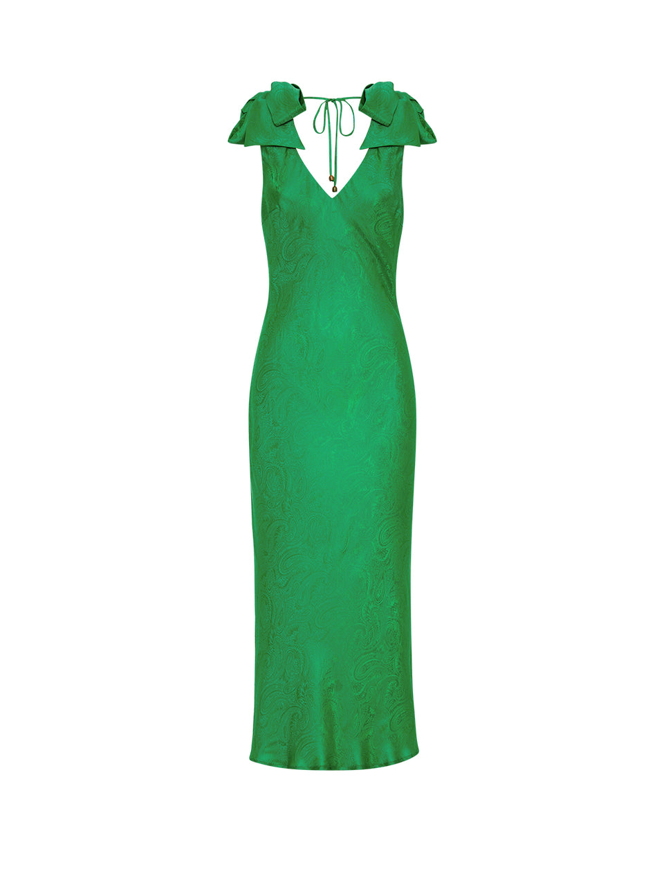 Adriana Maxi Dress KIVARI | Emerald green maxi dress