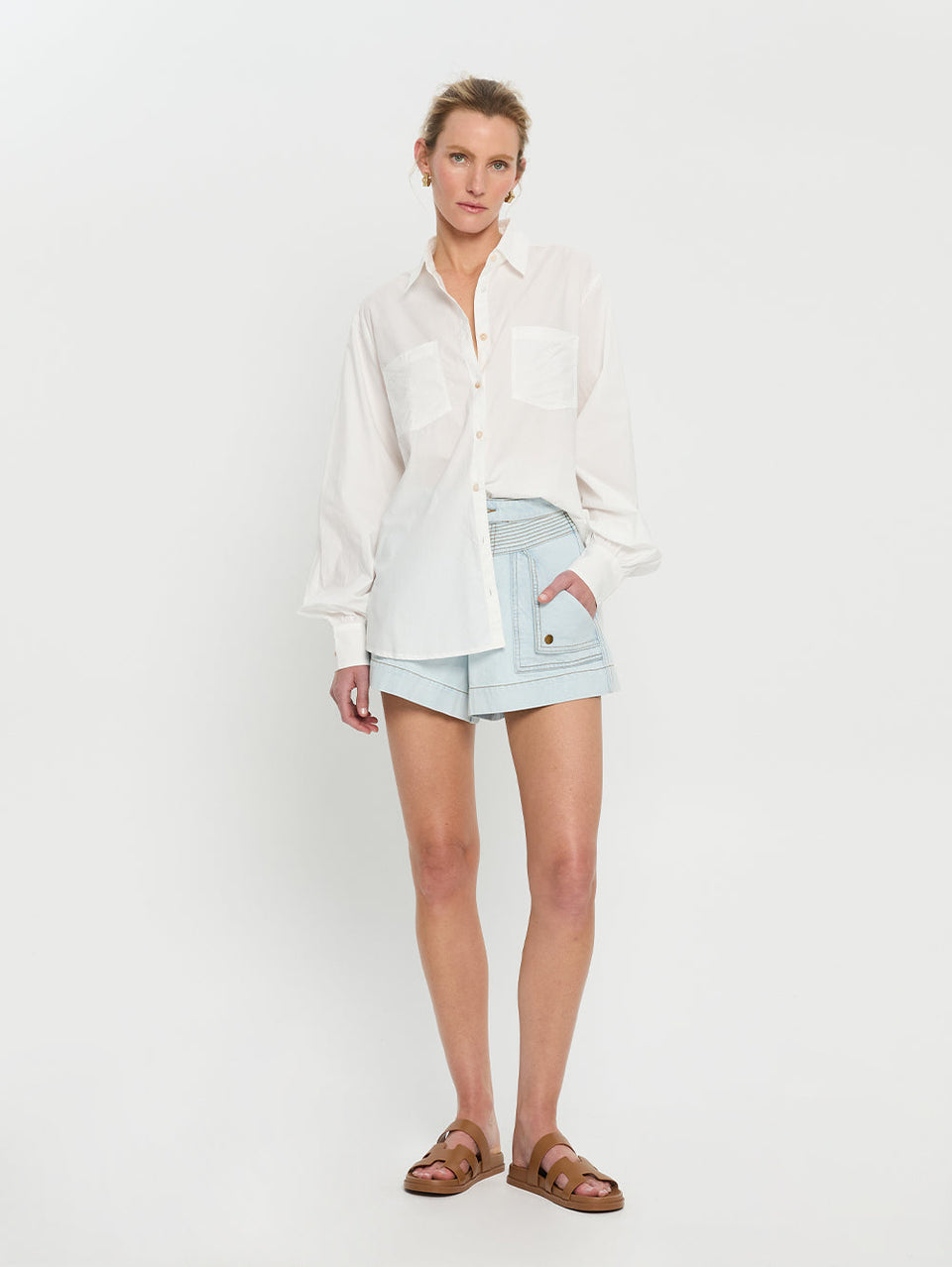 Celene Denim Short - Pale Blue