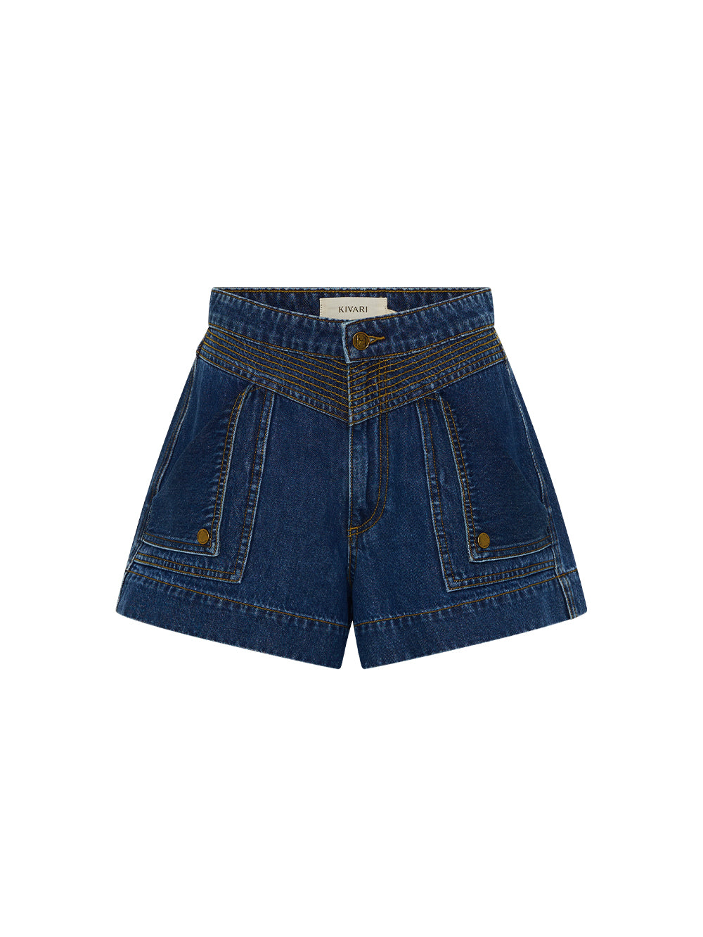 Celene Denim Short Indigo | Blue denim short