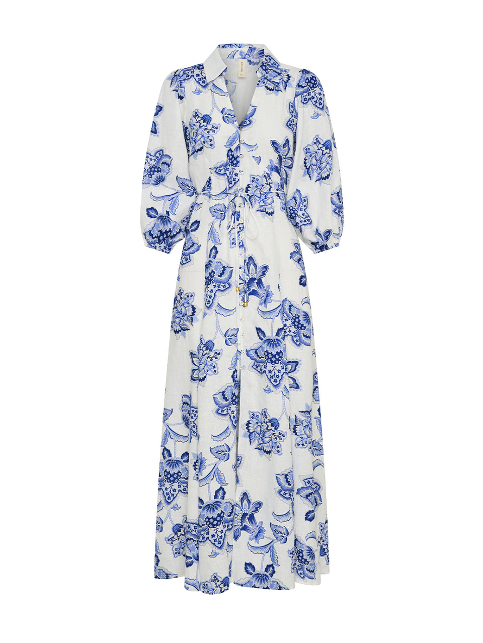 Chiara Maxi Dress | Blue Floral Dress