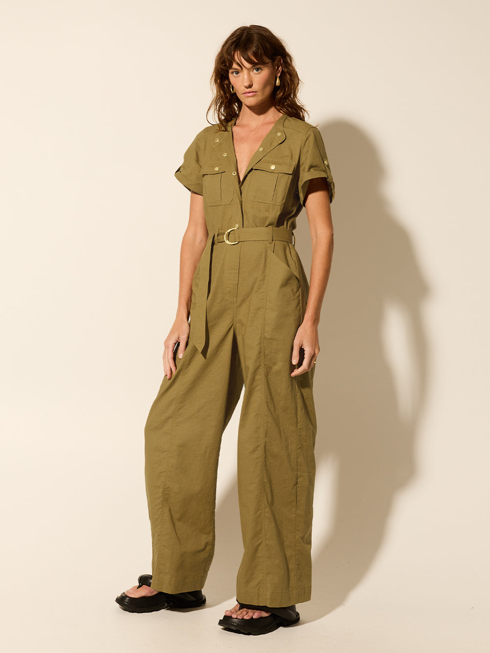 Khaki jumpsuit australia on sale