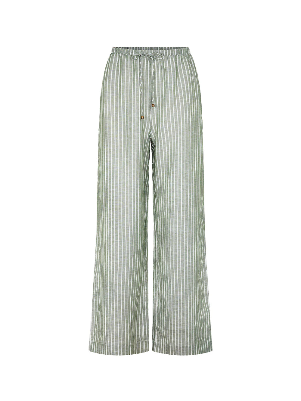 Elara Pant - Green Stripe