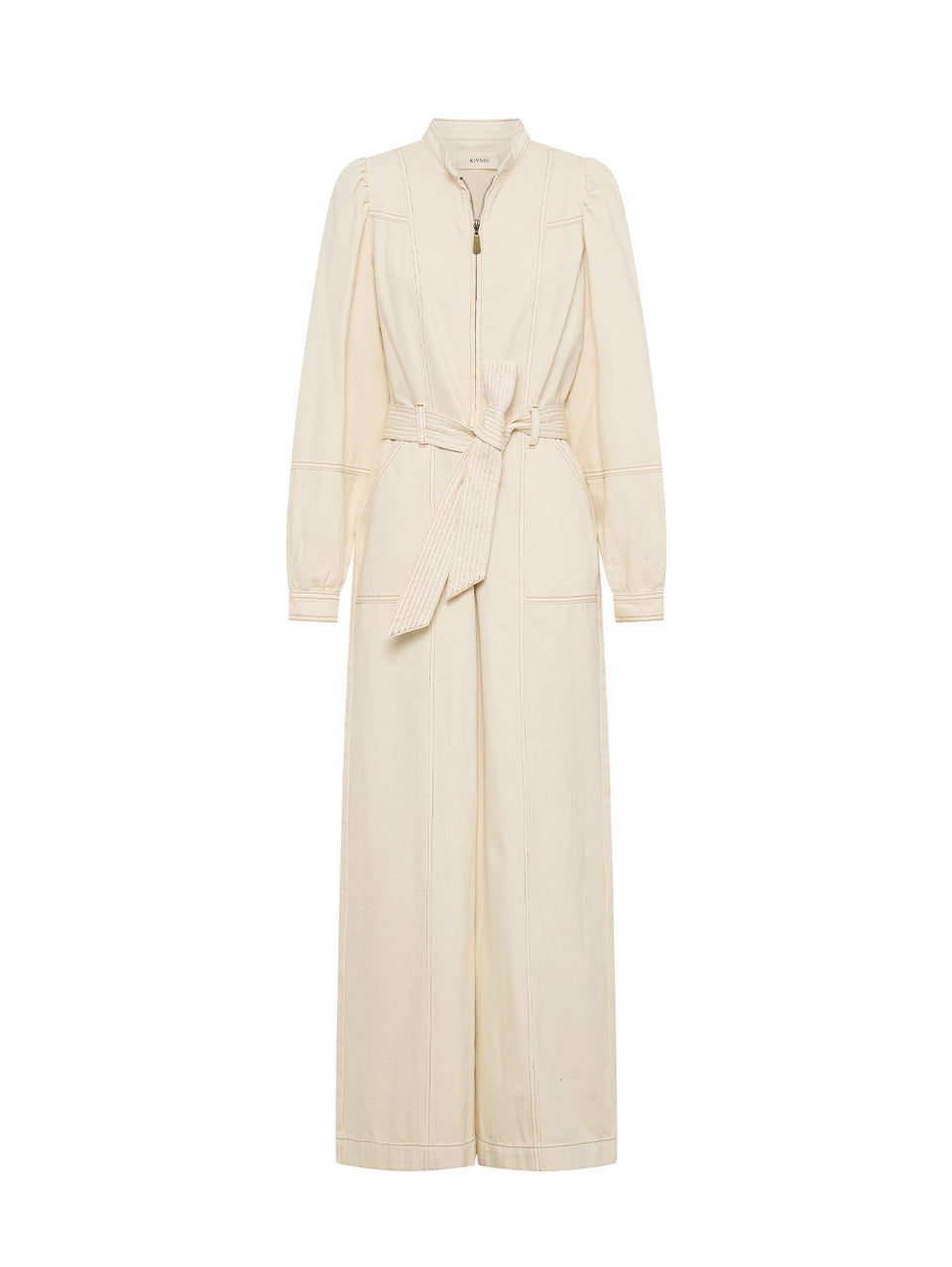 Lourdes Boilersuit Cream | Cream boilersuit