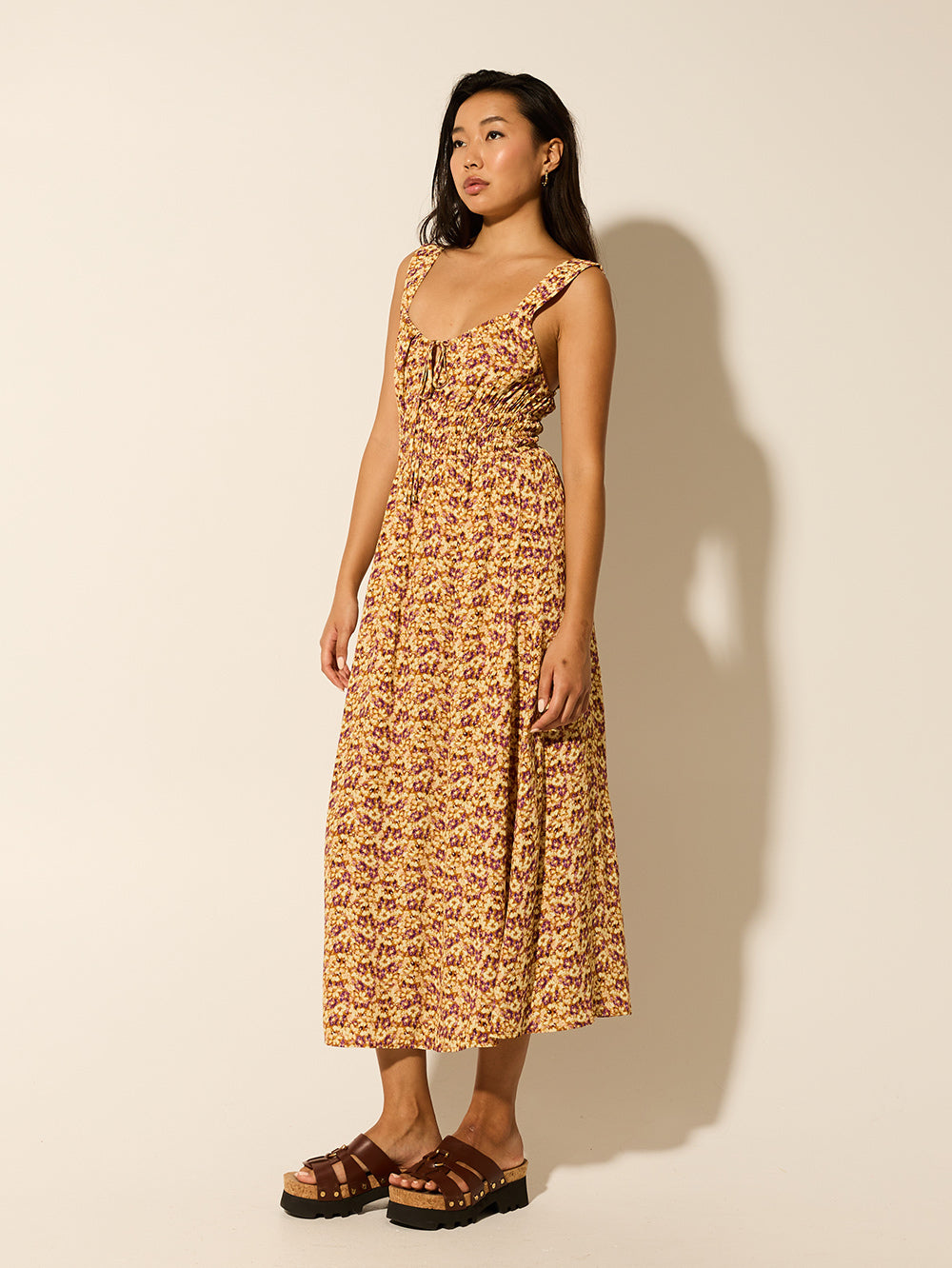 Kivari stone clearance leopard slip dress