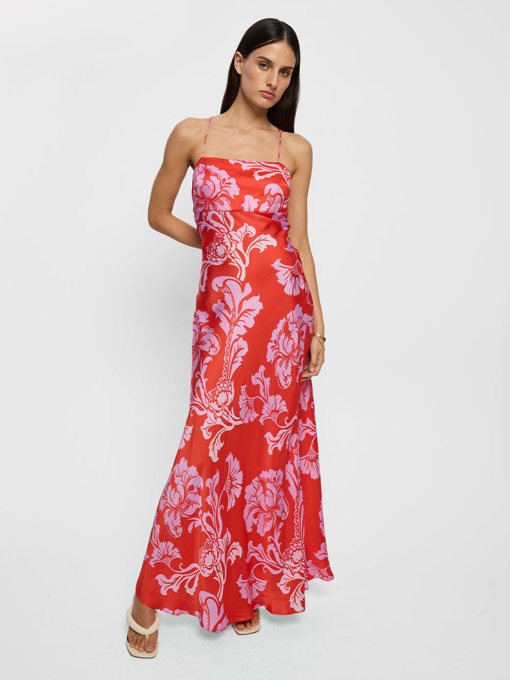 Olina Strappy Maxi Dress | KIVARI