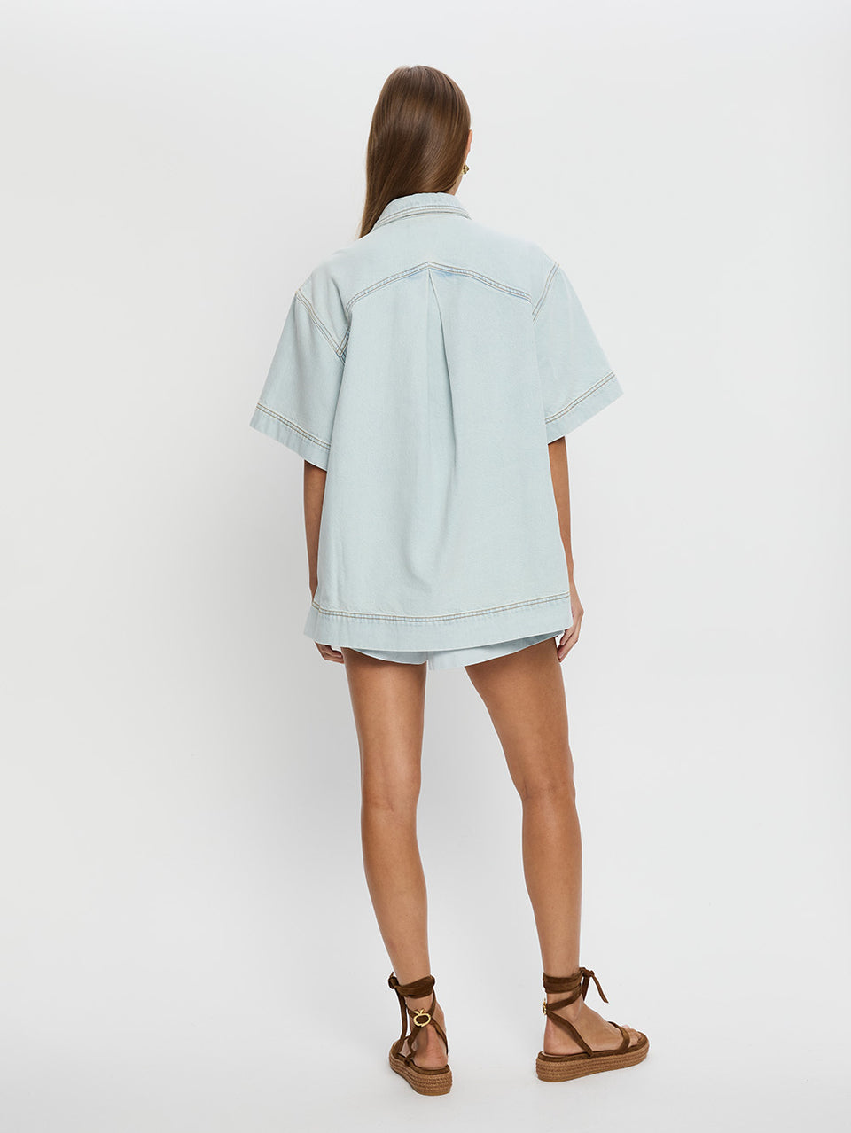 Paloma Denim Shirt - Pale Blue