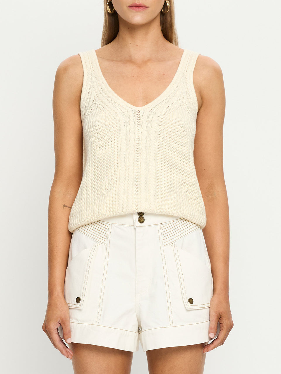 Raven Knit Cami - Cream