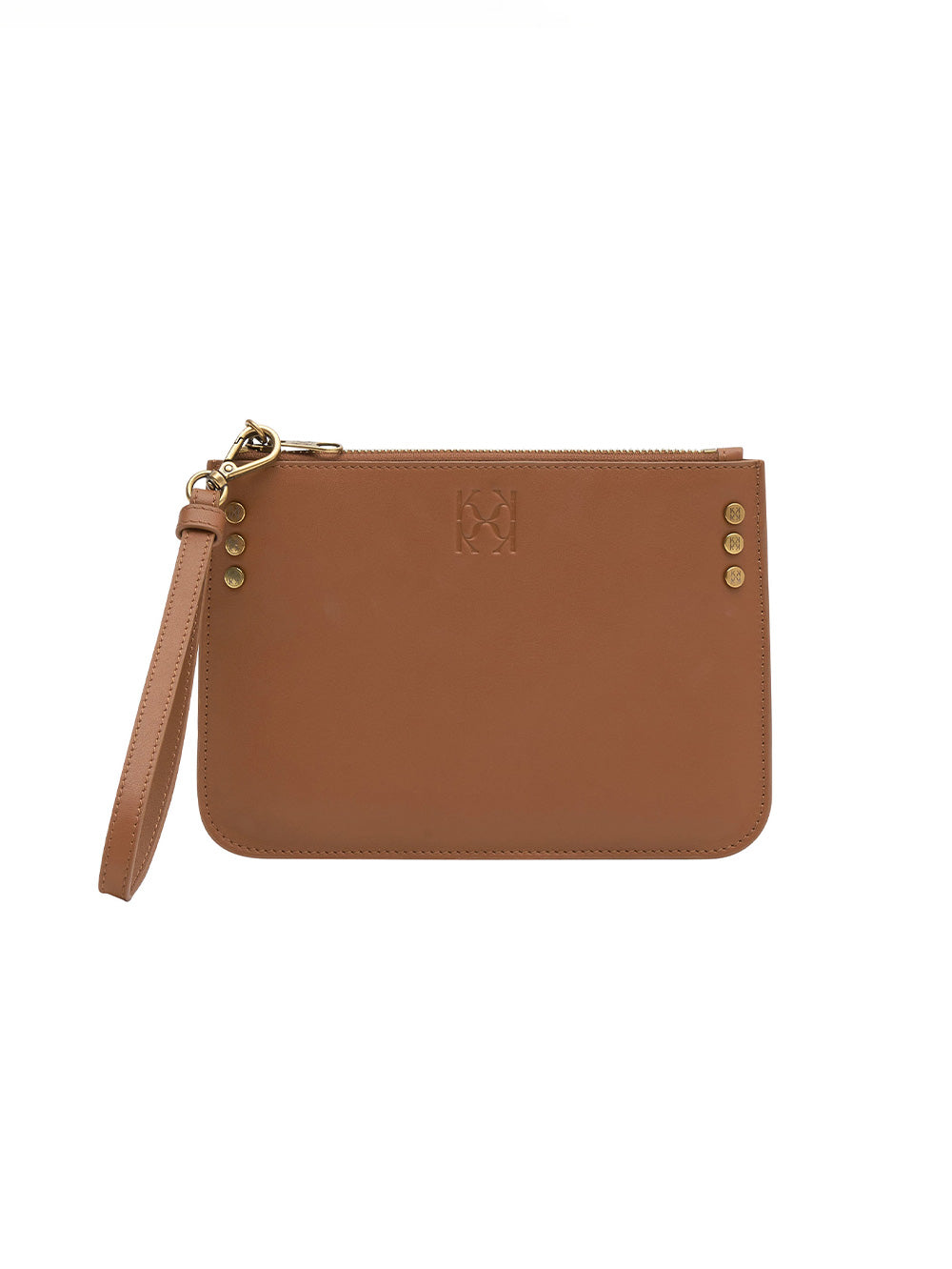 Small tan clutch bag online