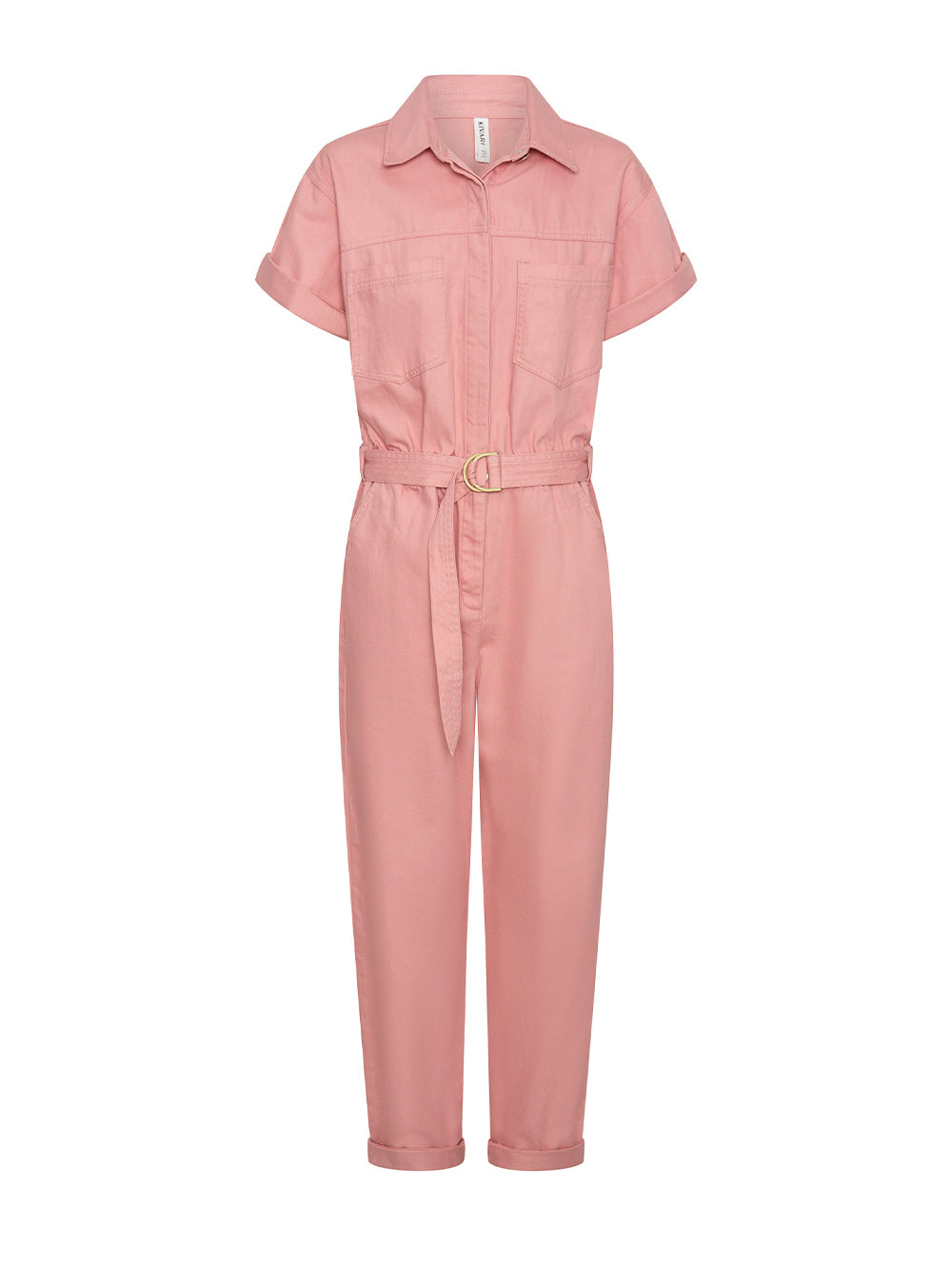 Brae Boilersuit Pink Pink Denim Jumpsuit KIVARI