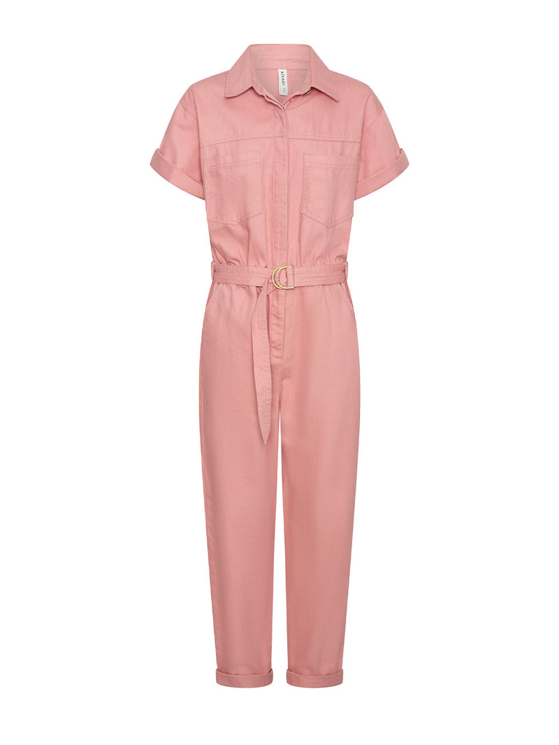 Brae Boilersuit - Pink | Pink Denim Jumpsuit | KIVARI